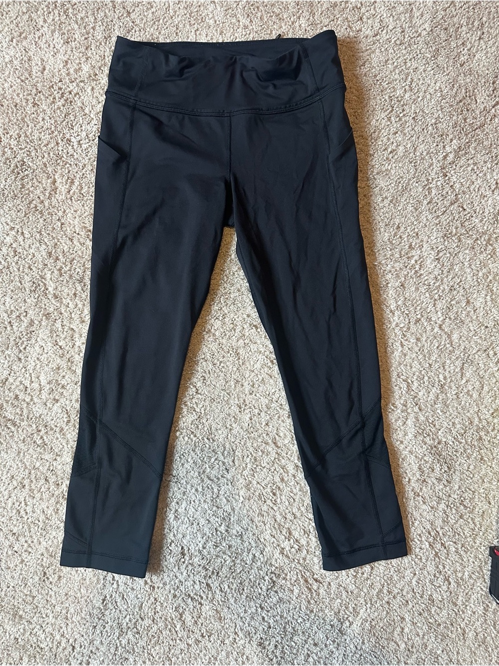 Lululemon Black Athletic Crop Leggings